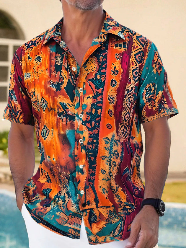 Vintage Men's Pocket Short Sleeve Shirts