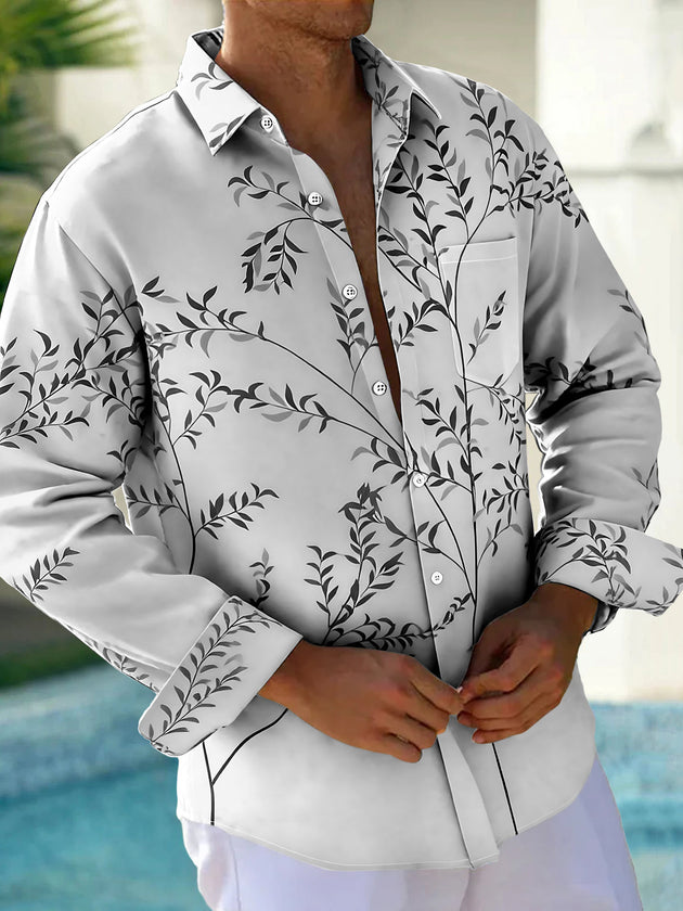 Leaf Men's Pocket Long Sleeve Shirts
