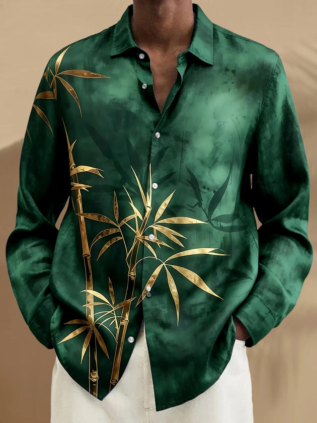 Bamboo Men's Pocket Long Sleeve Shirts