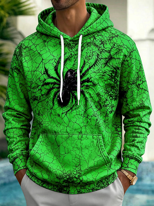 Adaychic Men's Graphic Hoodie Print Printed Print Long Sleeve Hoodie with Chest Pocket