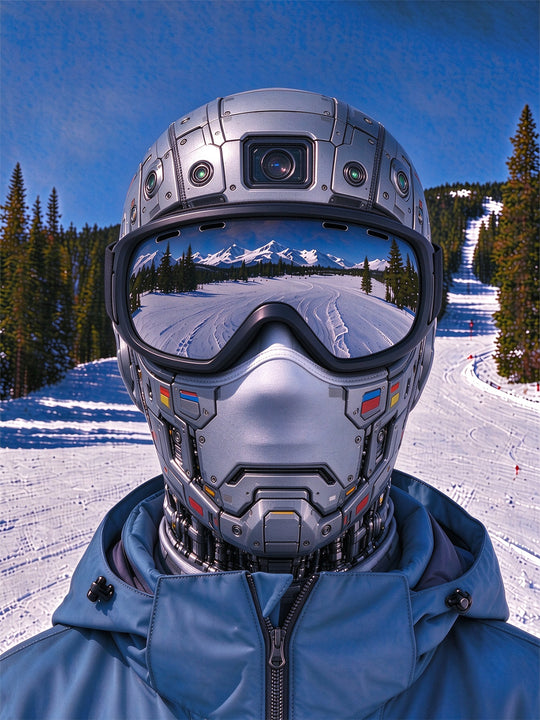 Adaychic Fun Sci-Fi Mecha Robot Ski Mask