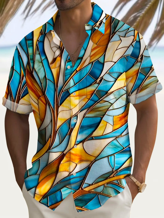 men's vintage style shirt front view