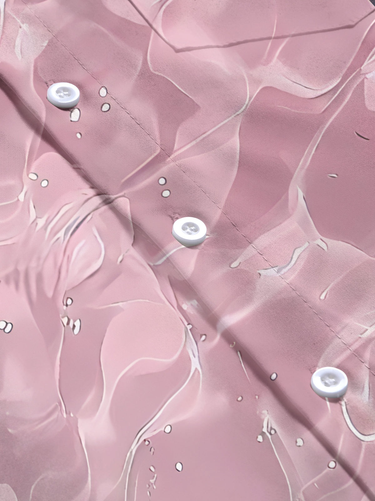 Gradient Print Short Sleeve Men's Shirts With Pocket