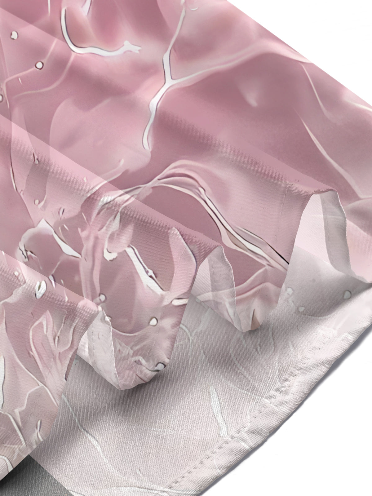 Gradient Print Short Sleeve Men's Shirts With Pocket