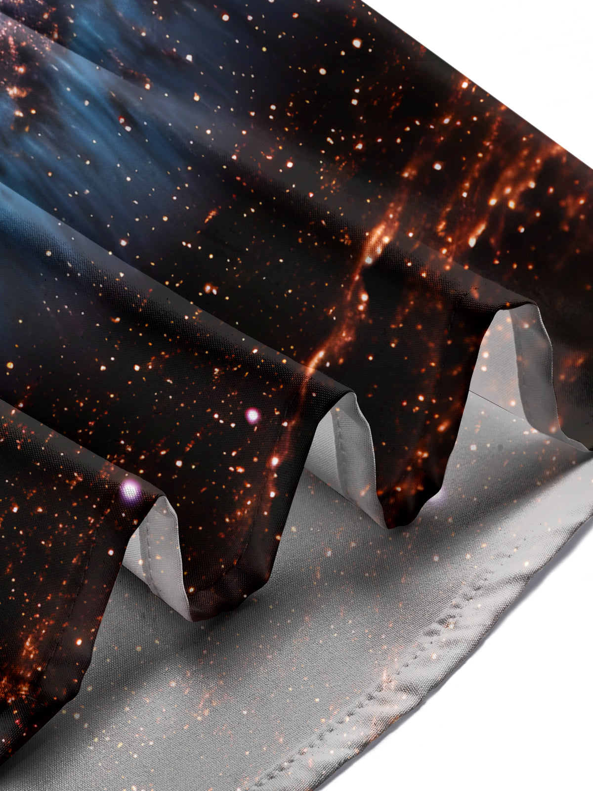 Black Hole Print Men's Pocket Short Sleeve Shirts