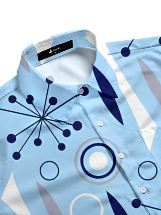 men's printed knitwear shirt side view