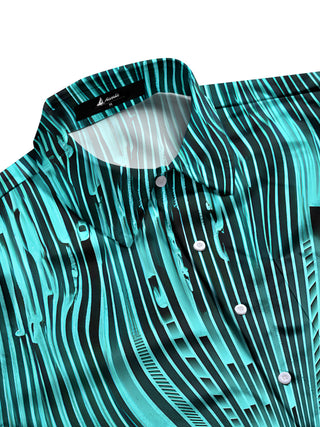 men's printed knitwear shirt side view