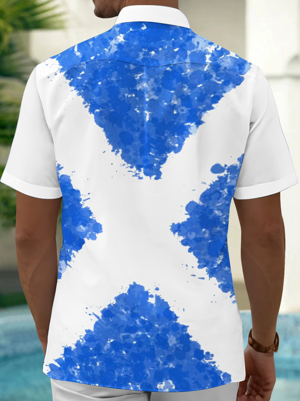 men's novelty sweater shirt back view