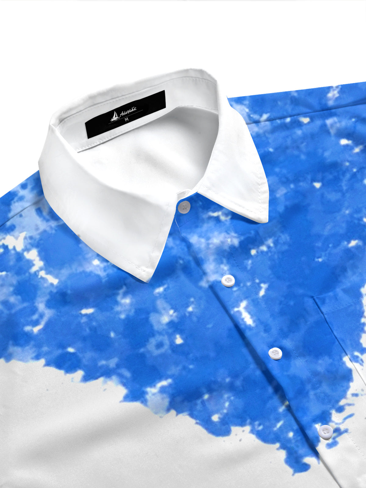 men's printed knitwear shirt side view