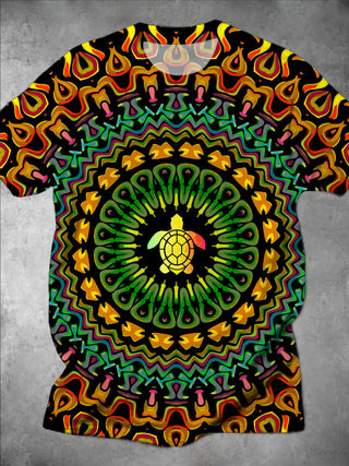 men's printed sweatshirt shirt back view