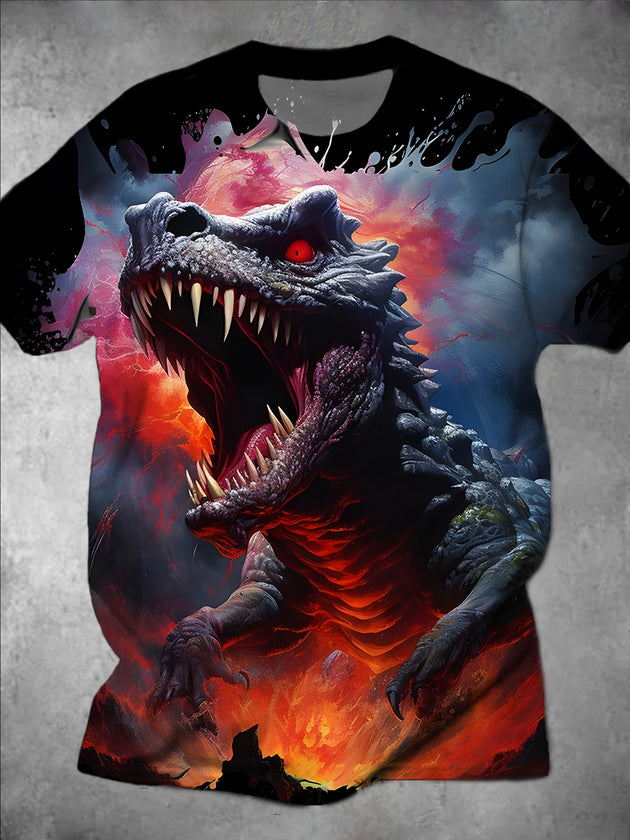 men's music print graphic t-shirt front view