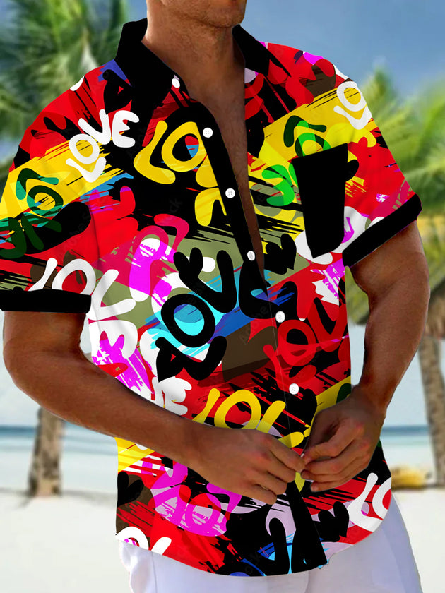 men's shirt front view