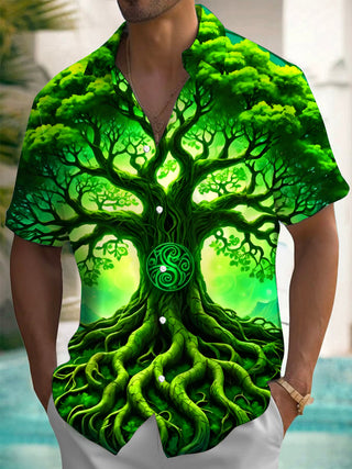 men's printed sweatshirt shirt back view