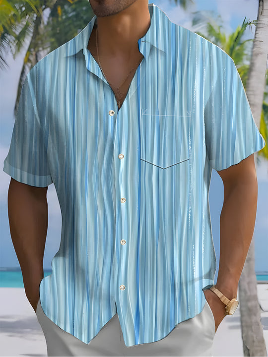 men's patterned sweater shirt front view
