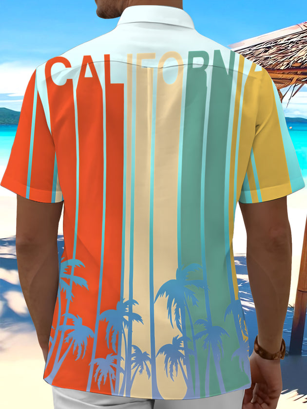 men's aloha shirt back view