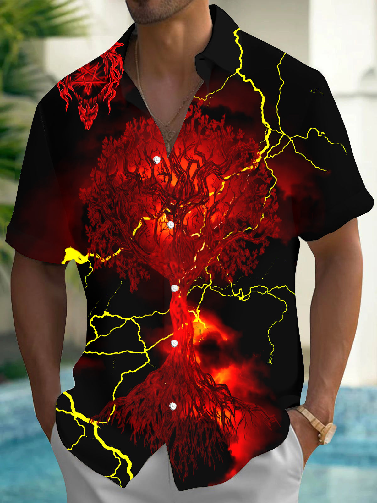 Tree Men's Pocket Short Sleeve Shirts