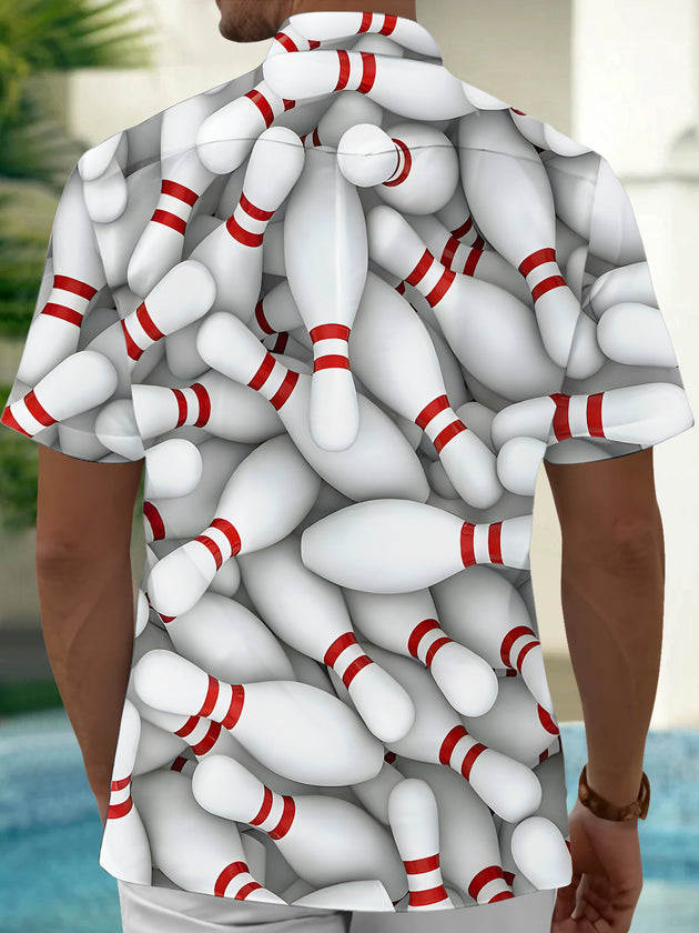 men's athletic print shirt back view