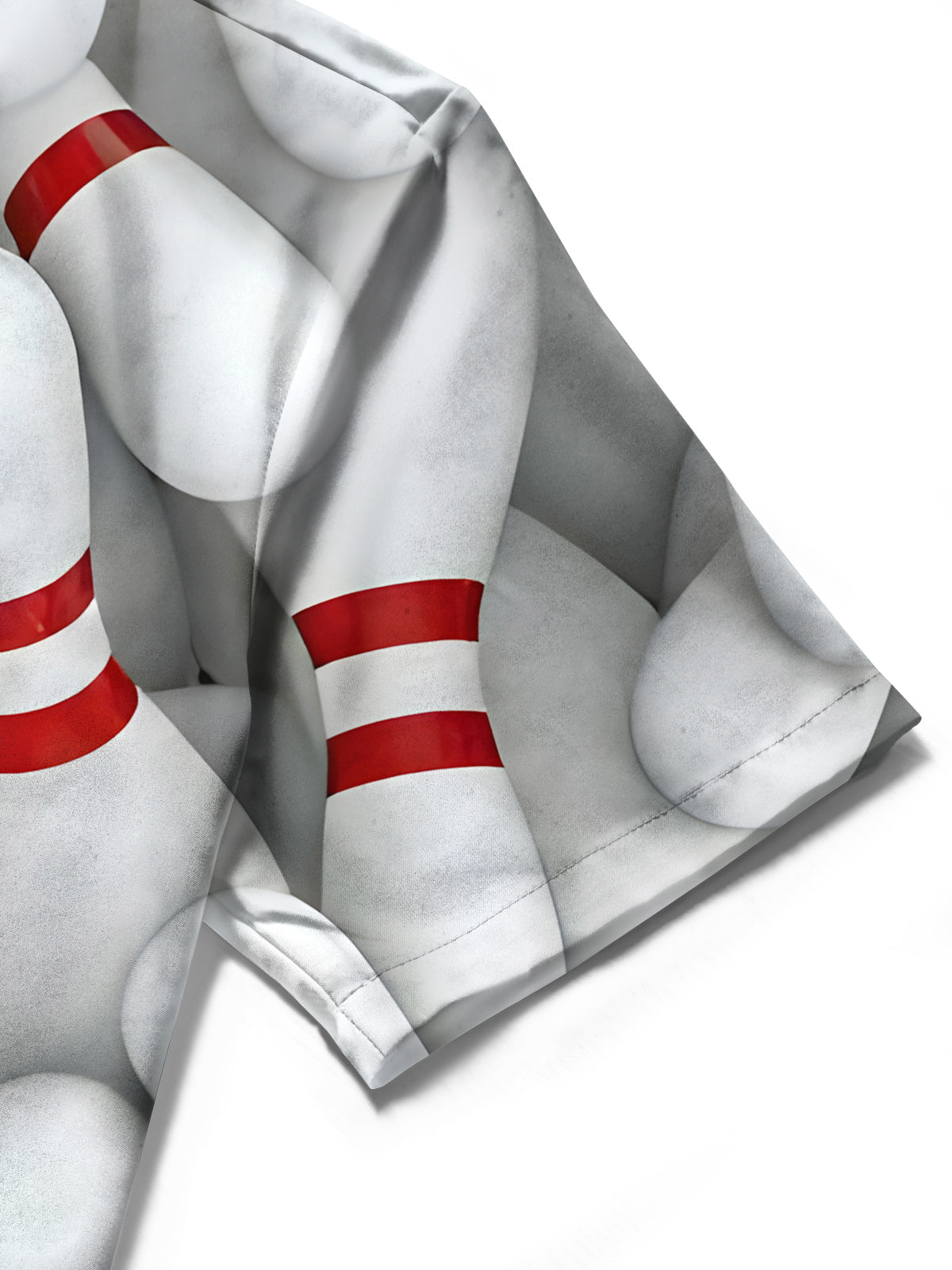 Bowling Print Men's Pocket Short Sleeve Shirts