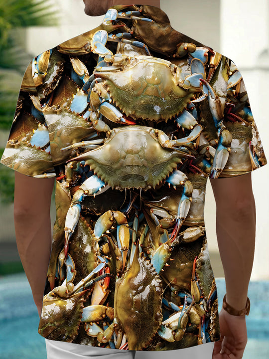 men's summer shirt back view