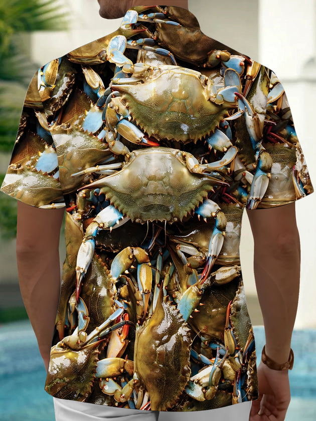 men's summer shirt back view