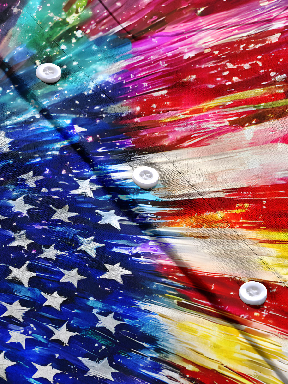 Independence Day Men's Pocket Short Sleeve Shirts