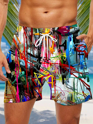men's tie dye shirt summer vacation view 10