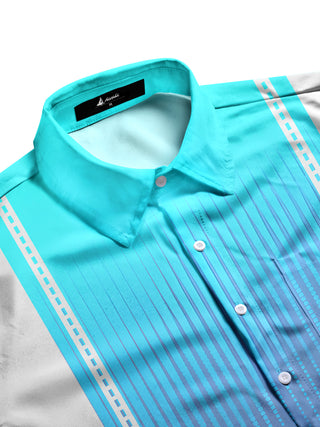 men's short sleeve shirt side view
