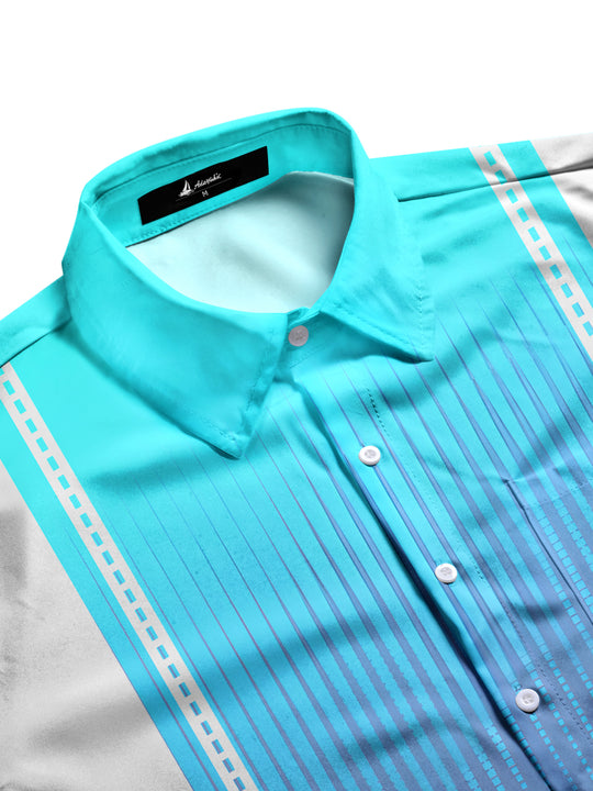 men's short sleeve shirt side view