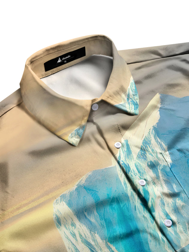 men's short sleeve shirt side view