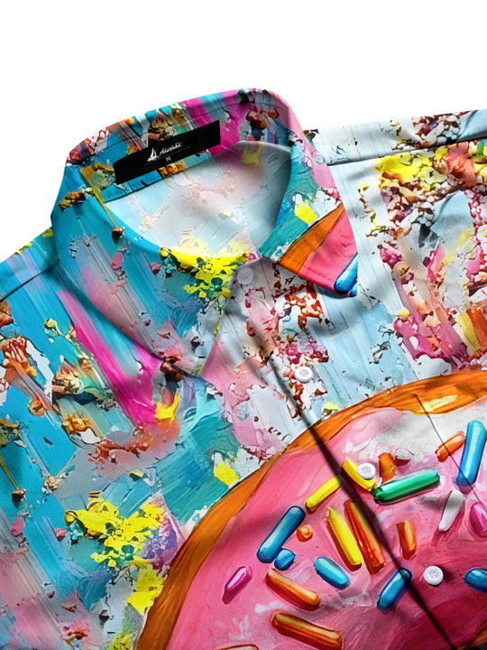 men's short sleeve shirt side view