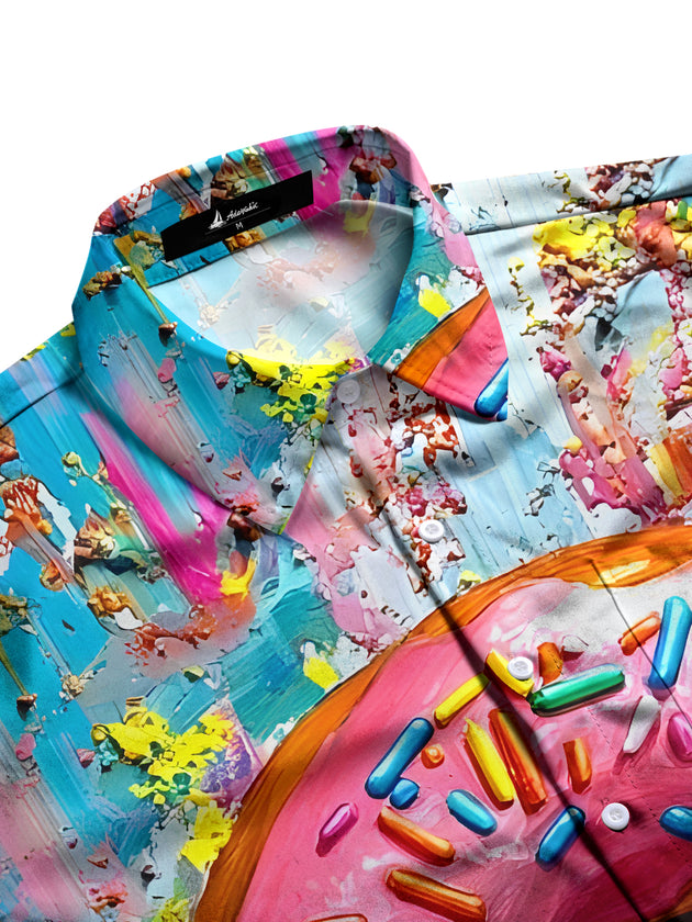 men's short sleeve shirt side view