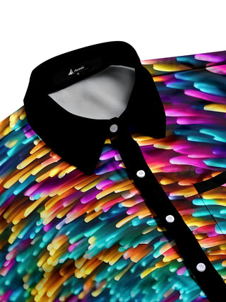 men's tie-dye shirt side view