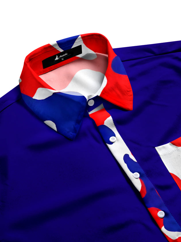 men's short sleeve shirt side view