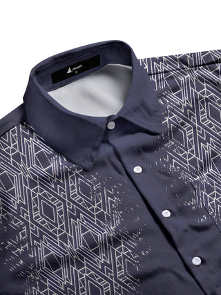 men's short sleeve shirt side view
