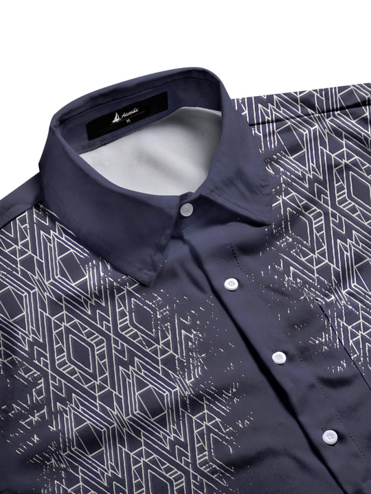 men's short sleeve shirt side view