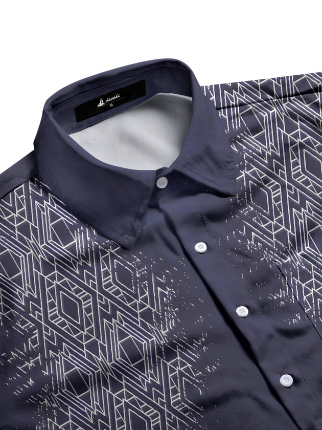 men's short sleeve shirt side view