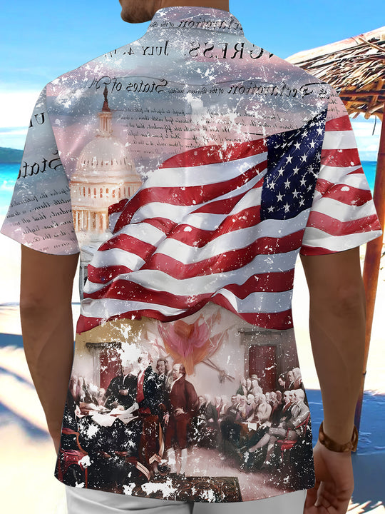 men's pocket shirt back view