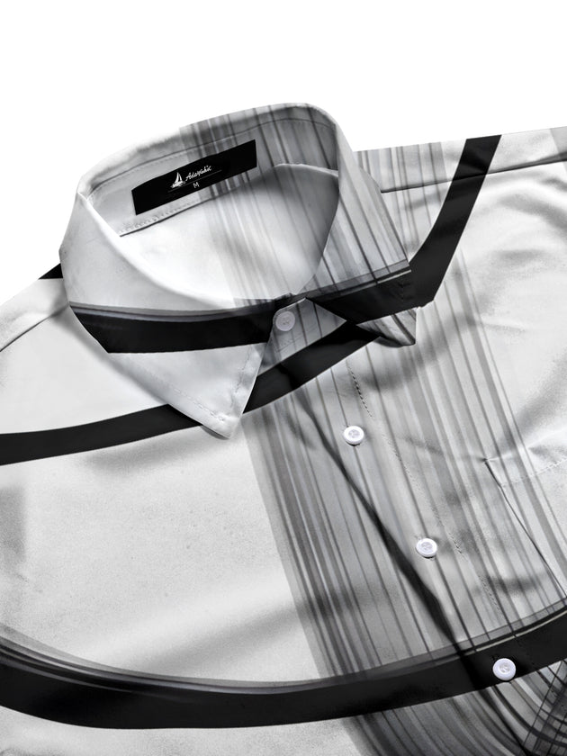 Abstract Men's Pocket Short Sleeve Shirts