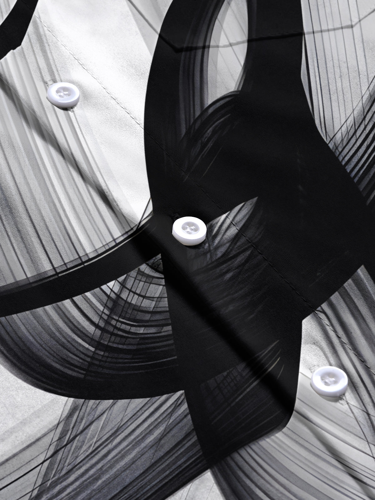 Abstract Men's Pocket Short Sleeve Shirts