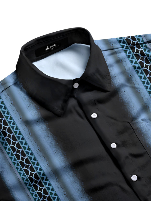 men's short sleeve shirt side view