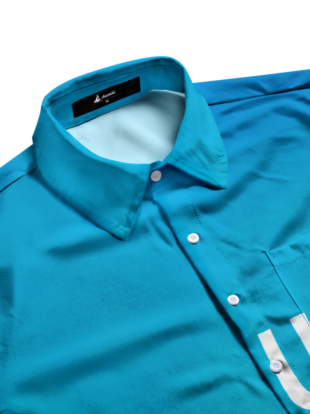 men's short sleeve shirt side view