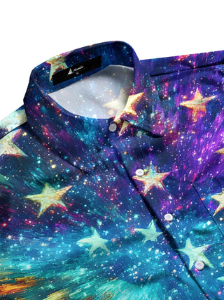 men's short sleeve shirt side view
