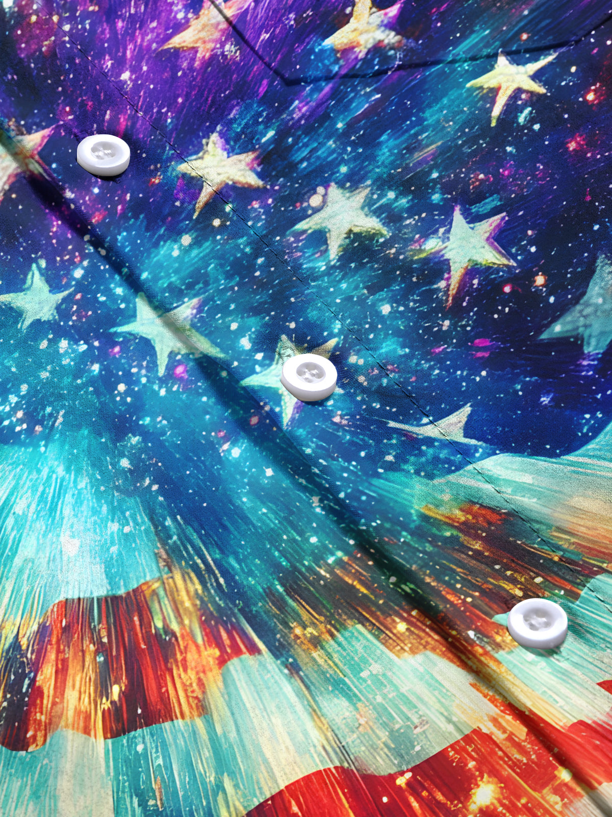 Independence Day Men's Pocket Short Sleeve Shirts