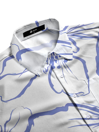 men's botanical shirt side view