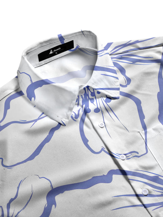 men's botanical shirt side view