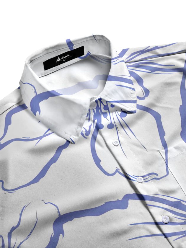 men's botanical shirt side view