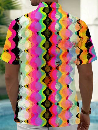 men's tye dye shirt back view