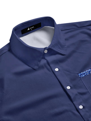 men's short sleeve shirt side view