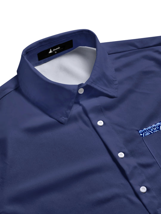 men's short sleeve shirt side view