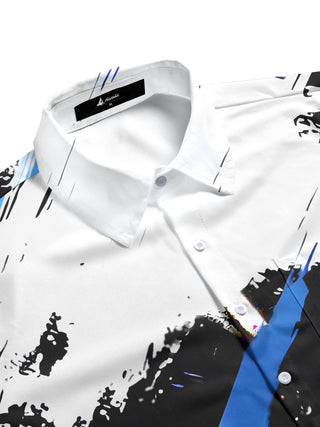 men's tie-dye shirt side view